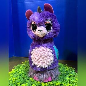 HATCHIMALS Wow Llalacorn Purple Interactive Electronic Pet WORKS Grows up to 32”